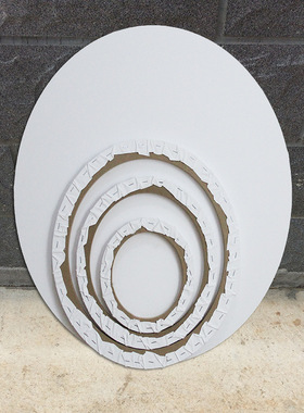 椭圆形油画内框20*30*40白色丙烯油画布框装饰纯棉帆布油画框