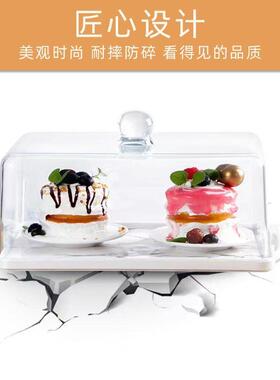厨房款CG餐盖透明方形防尘罩1不碎耐高温0℃餐盖餐新厅餐2罩PC蛋