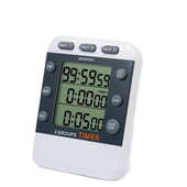 商用计时器厨房提醒器多通道三闹钟实验室餐饮店定时器无磁吸 包邮