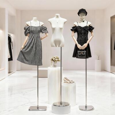 扁身模特展示架女装半身人台平肩平胸人偶橱窗模特道具服装店专用
