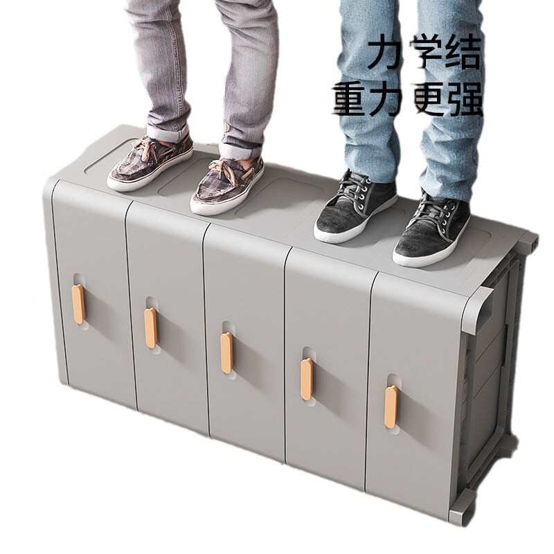 多层抽屉式收纳整理柜儿童衣柜出租房用靠墙零食柜多功能家用储物