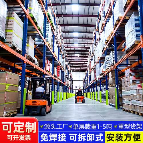 重型货架加厚托 托盘式工业仓库储冷藏库可调节超强承重多层高位