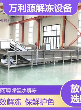 万利源常温水冻盘解冻清洗机 鱿鱼水循环缓化设备 保鲜保持色泽