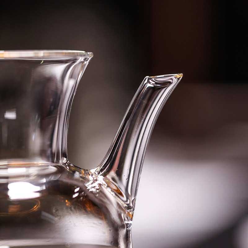 高硼硅玻璃分茶器公道杯小壶炫彩闪光茶海宋壶品质堪比台湾某慢堂