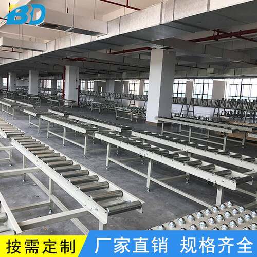 不锈钢无动力辊筒输送机小型O型带单链轮滚筒输送机流水线输送机