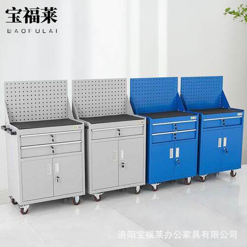 型工具汽修五金工重具柜车间抽车屉式多功维能移动工具车修手488