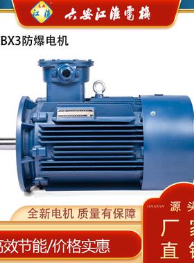 江淮气体防爆电机YBX3-200L2-6/22kW6极隔爆电动机Ex db IIC T4