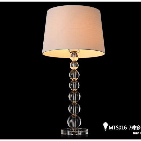 现代简约美式水晶台灯卧室床头灯创意结婚庆台灯奢华客厅装饰台灯