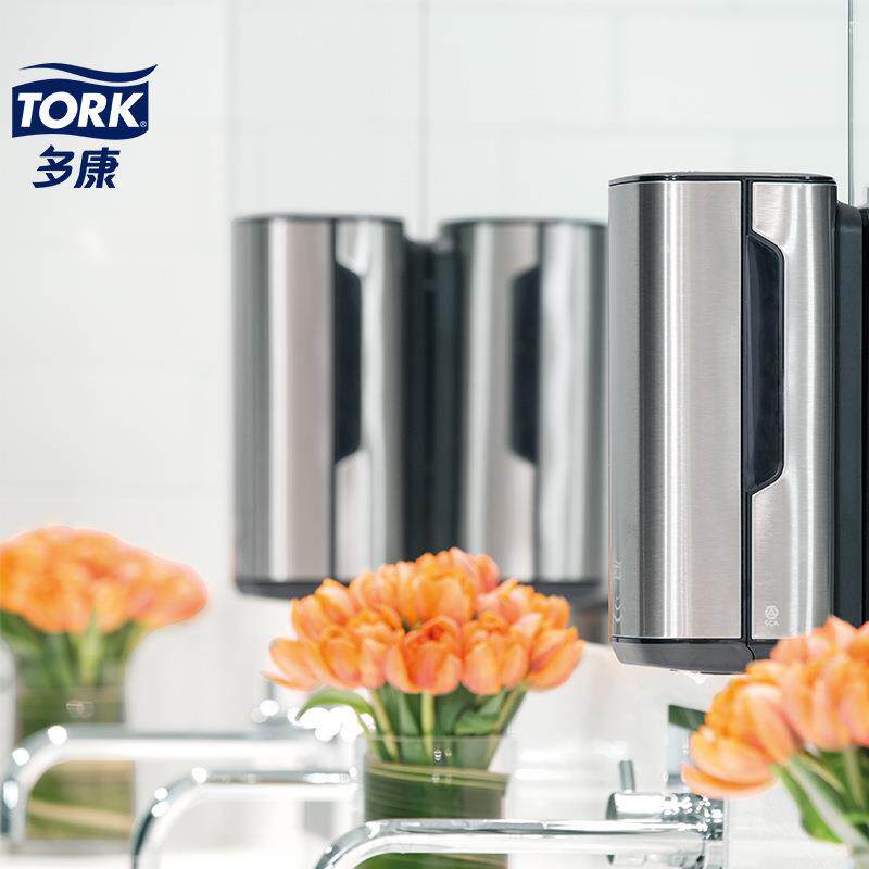 多康TORK自动感应泡沫洗手液皂液器不锈钢壁挂式460009需配520501