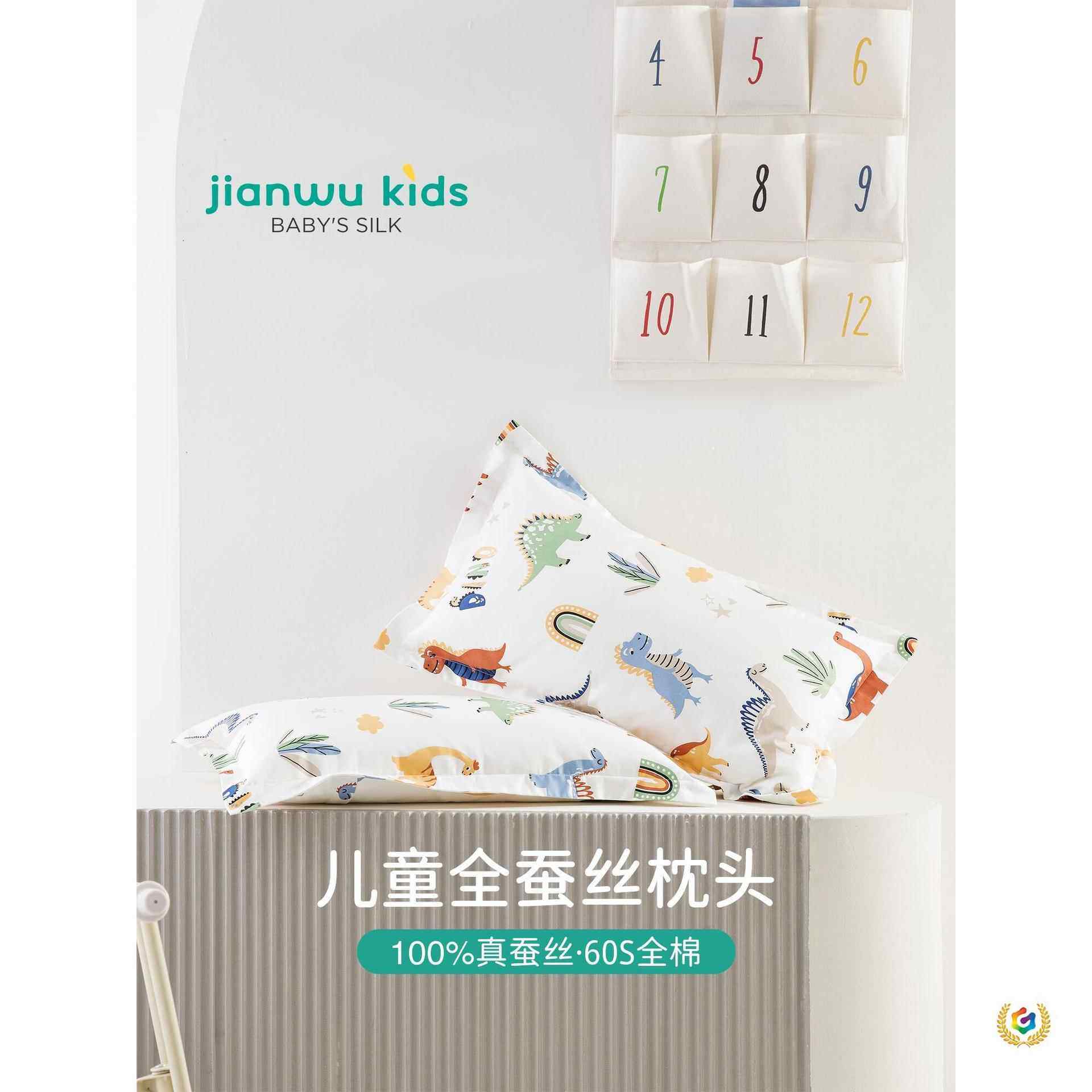 ?类儿童蚕到丝枕Fh($p^l^头宝宝幼儿园午睡芯a2岁3枕6岁以上四季