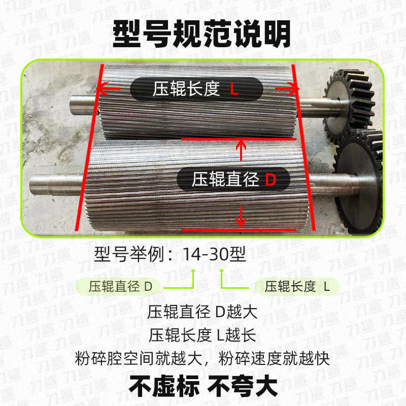 刀鲨对辊破碎机酿酒玉米破瓣机高粱燕麦粮食大豆双压辊压扁挤扁机
