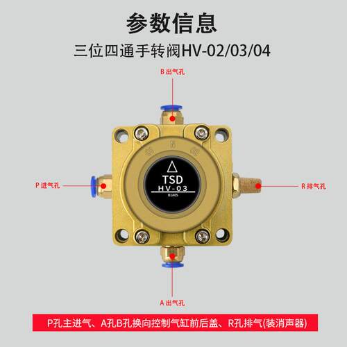 气动开关手动阀4H210-08/310-10/HV-02-03-04/HV200B/D气缸手扳阀