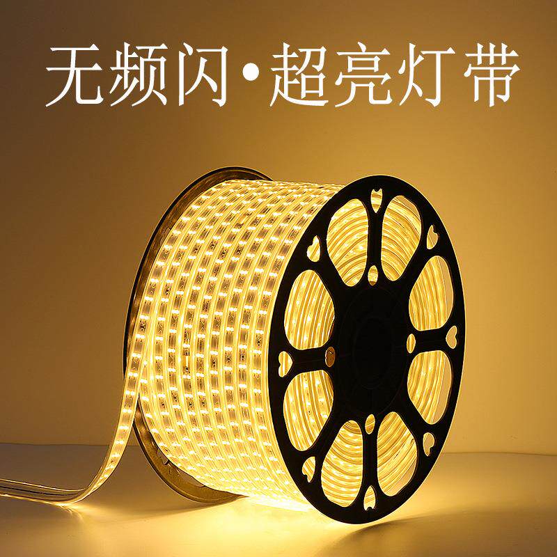 L高压灯带顶D灯带220V户外露E营防水工灯条高压免驱动程亮化家装