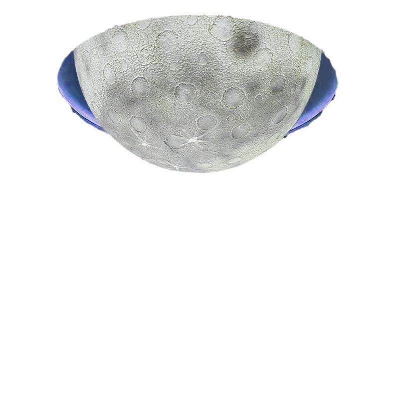 半圆月球灯北欧吸顶灯卧室餐厅客厅星球灯酒吧月球护眼三色光源