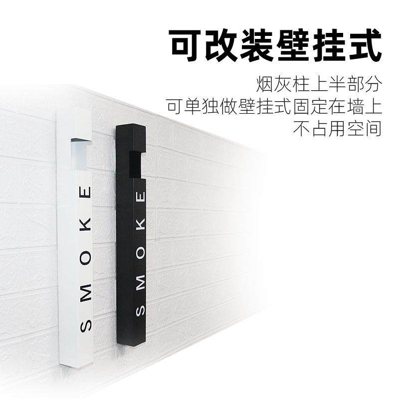 桶垃圾桶挂灭不锈钢烟头烟灰烟户外收集器商用墙烟蒂立式吸烟区柱