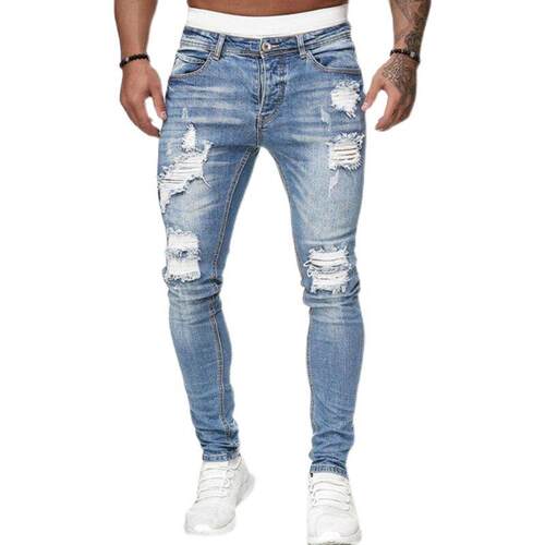 men jeans jogger pants trousers for men ripped jeans 牛仔裤