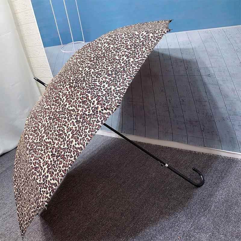 日豹系小清新文艺经典纹雨伞长柄伞钩女生晴雨两弯用遮阳太阳伞