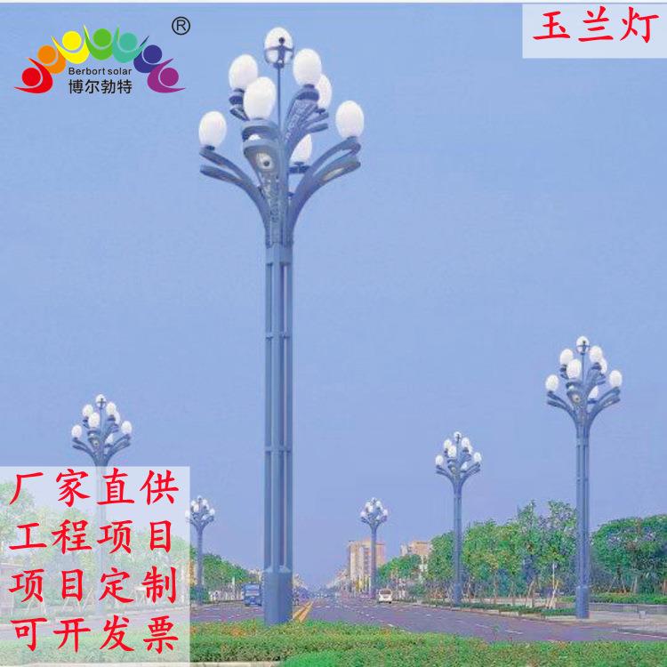 博尔勃特8米10米LED中华灯市政道路公园广场步行街八叉九火玉兰灯