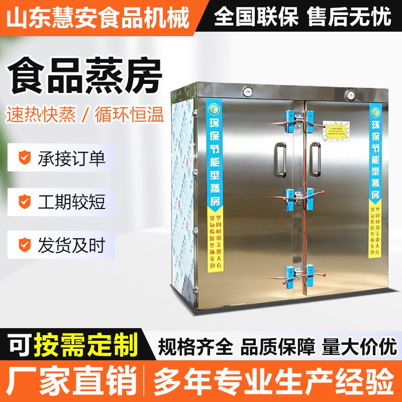 大型商用馒头蒸房全自动高温压力蒸房不锈钢单双门蒸箱可定制加工