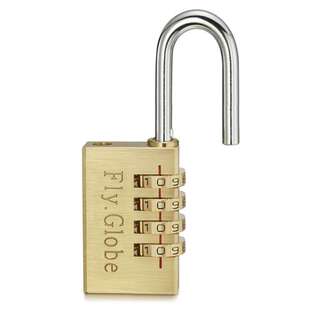 飞球Fly.Globe密码锁行李箱铜挂锁宿舍健身房箱包锁储物柜门锁