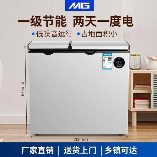双温双门冷柜冷藏冷冻柜家用小型商用大容量两用大冷柜源头工厂