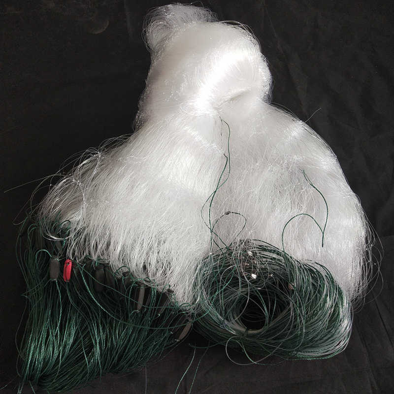 进口加粗丝甲鱼老鳖网0.25丝0.30丝0.40丝挂网捕鱼网粘网单层网