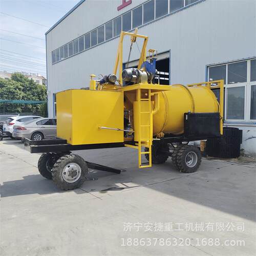 双拖轴沥青拌和机 移动施工沥青拌合机 废旧沥青再生搅拌机械