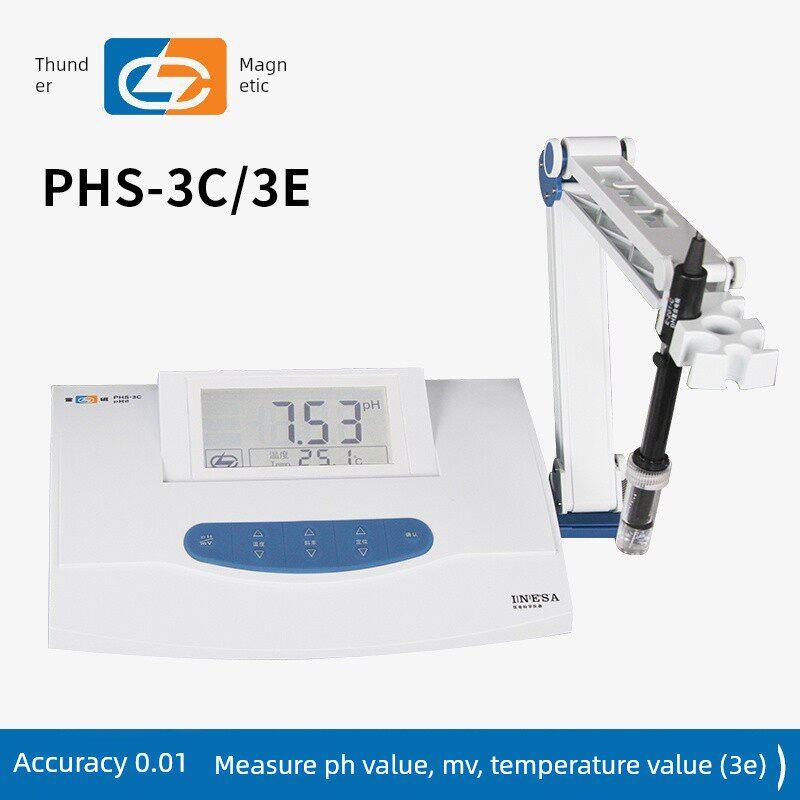 上海雷磁PHS-25/3C/3E/2F精密数显台式酸度计PH计测试仪值实验室