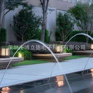 户外广场旱地喷泉厂家不锈钢波光喷泉喷头互动感应跳泉厂家水景