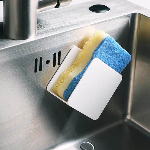 Wall-Mounted Drill-Free Simple Drying Rack for Sink, Sponge