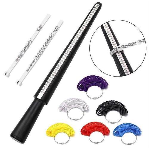 Professional Measuring Gauge Finger Ring Stick Sizer UK/US O