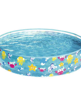 Bestway55028硬胶水池透明儿童游泳池家庭戏水池睡莲养鱼池免充气