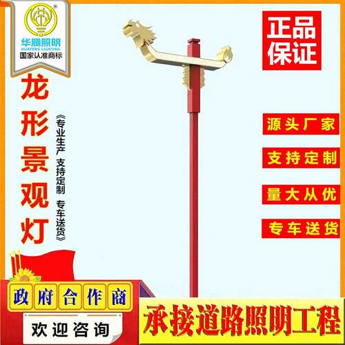 厂家非标广场景观灯LED特色景观路灯公园异型户外龙造型景观灯