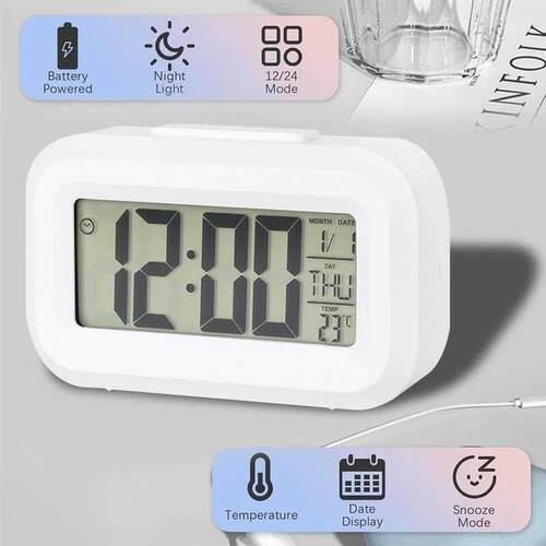 LED Digital Alarm Clock 12/24 Mode Electronic Digital Alarm