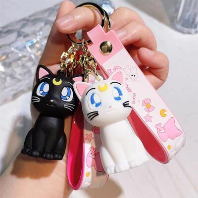 Anime Sailor Moon Keychain Cute Figure Doll Couple Bag