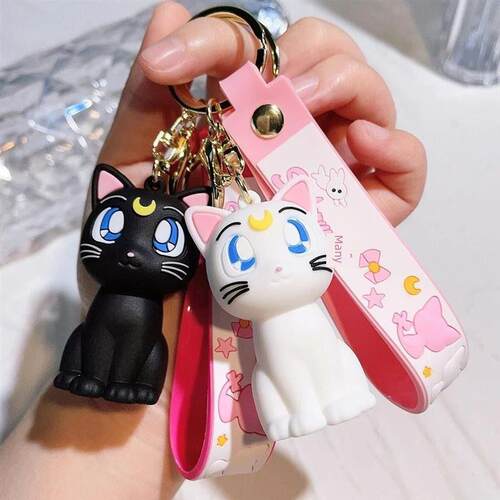 Anime Sailor Moon Keychain Cute Figure Doll Couple Bag