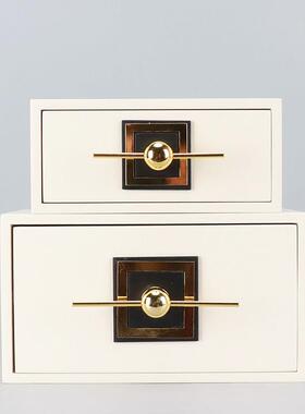 现代新中式首饰盒样板房家居摆饰客厅卧室饰品盒软装饰品酒店摆设