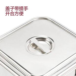 不锈钢桶长方形加厚方形家用带盖储物装水装油多功能不锈钢方形桶