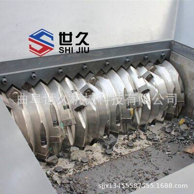 世久轴机头料破碎机 化工结块矿石橡胶块碾碎细破撕碎机 大小型