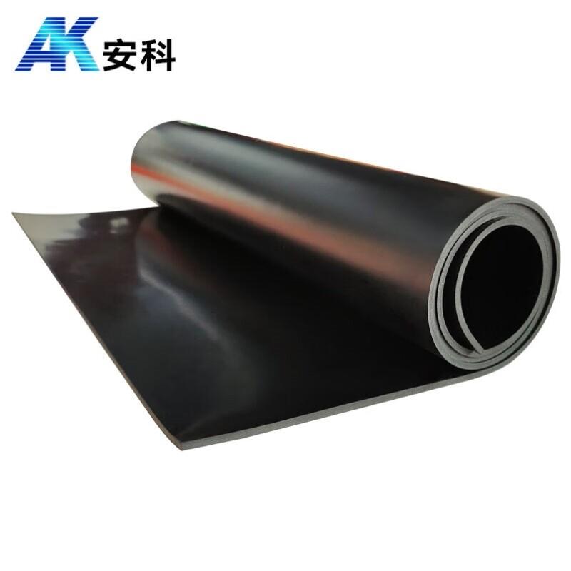 安科绝缘塑胶垫10kV5mm厚1*10米/卷黑色平面绝缘垫配电房绝缘橡胶