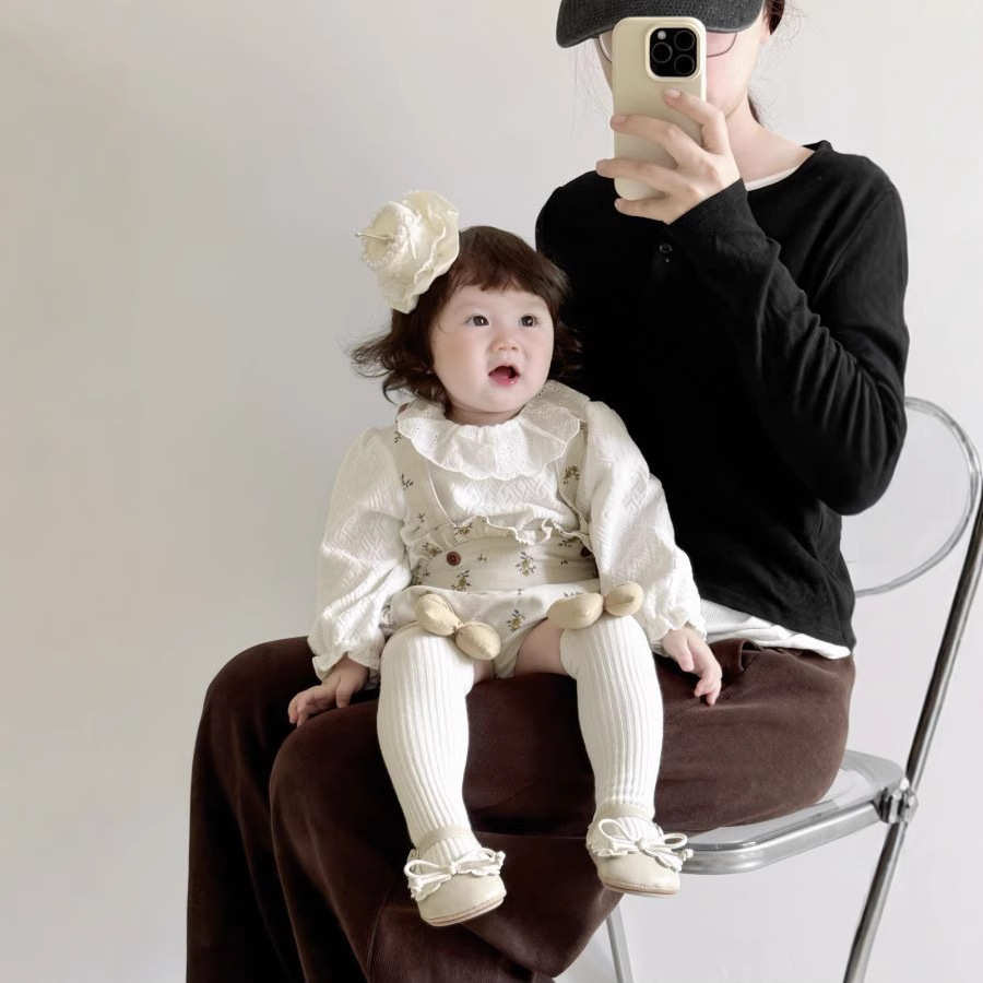 女童秋装套装洋气时髦儿童衣服宝宝小女孩长袖两件套秋季包屁哈衣