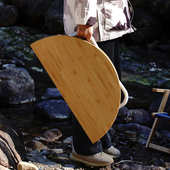 烧烤简易茶几野餐桌便携式 露营可折叠户外桌楠竹小圆小桌子自驾游