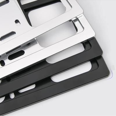 全封闭镁合金多功能防68956盗牌汽框架双层号车牌车架宽印车标牌