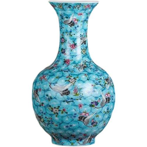 直播家居陶瓷花瓶景德镇瓷器工艺装饰客厅博古架玄关台面摆件