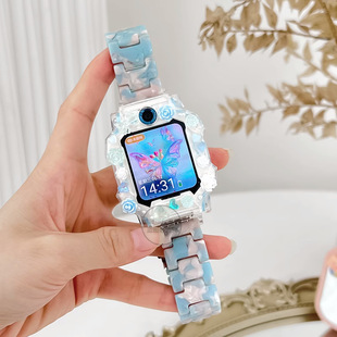 适用于小天才电话手表Z11表带z10儿童z9 z8a海洋花diy保护壳套z7s