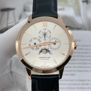 公价16.3万】98新39mm万宝龙18K玫瑰金U0110714自动机械男士手表