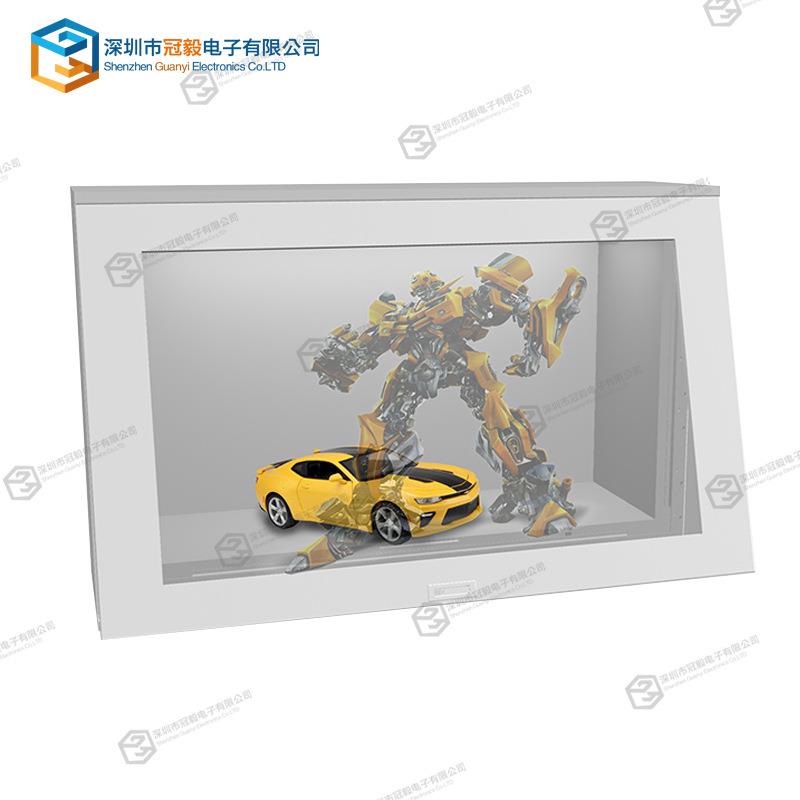 3D精品展示柜led透明液晶显示柜49 50寸透明屏展示柜电容多点触摸