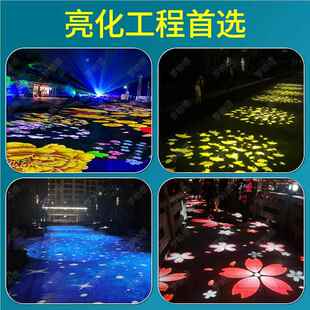动态灯投影案户外创意景观亮化制图文字字体地定面墙面旋转TY-1射