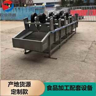 水果清洗后风干线 滚杠式平行风干线 蔬菜全自动吹干机