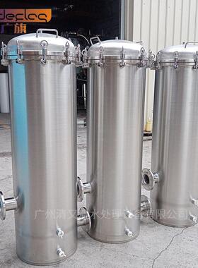供应恩平市304精密过滤器家用井水工业水处理不锈钢立式过滤器